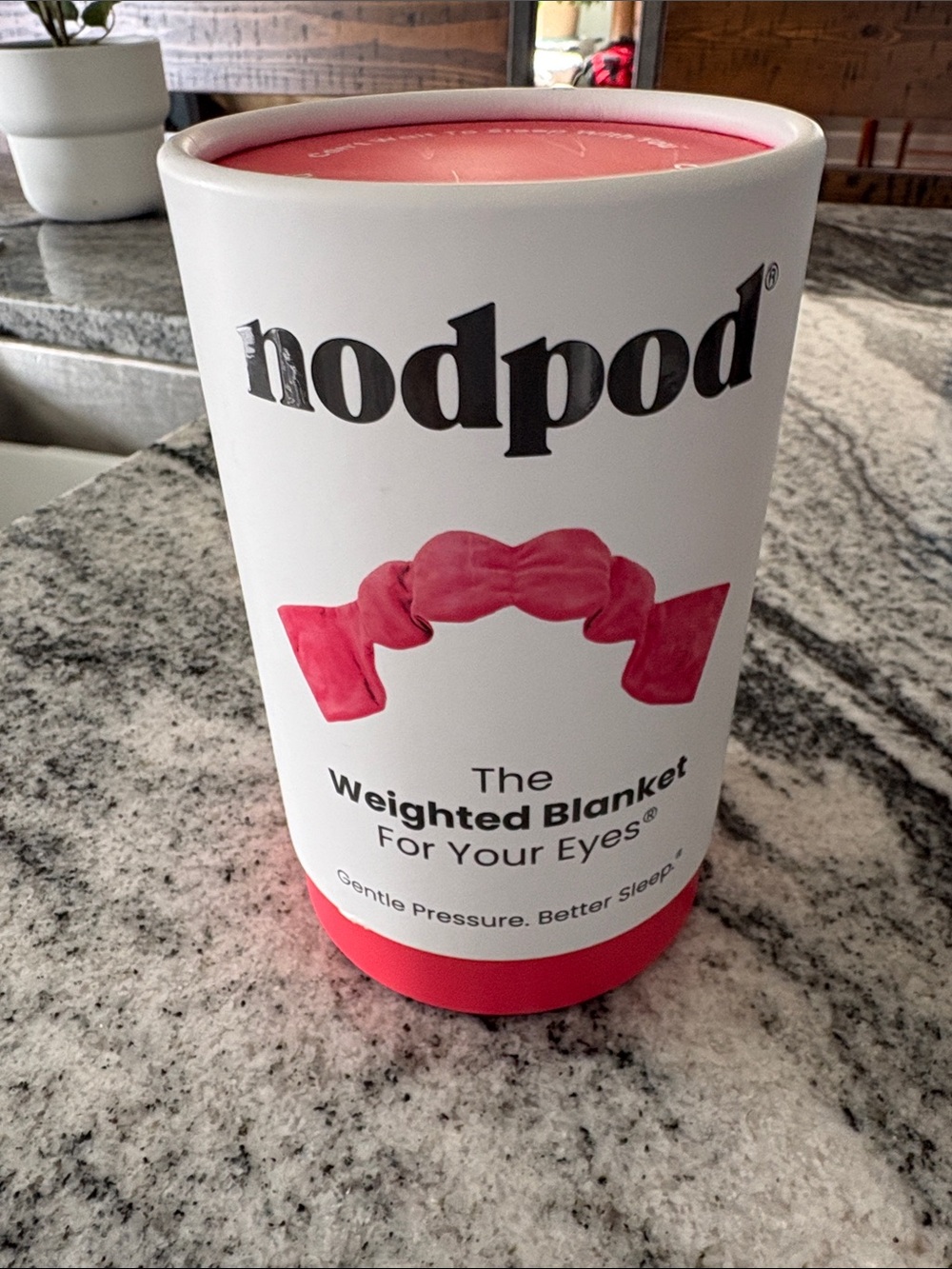Nodpod Pink Weighted Eye Blanket for Restful Sleep